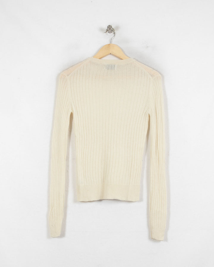 AUTHENTIC CASHMERE COL ROND BEIGE - Taille M (38)