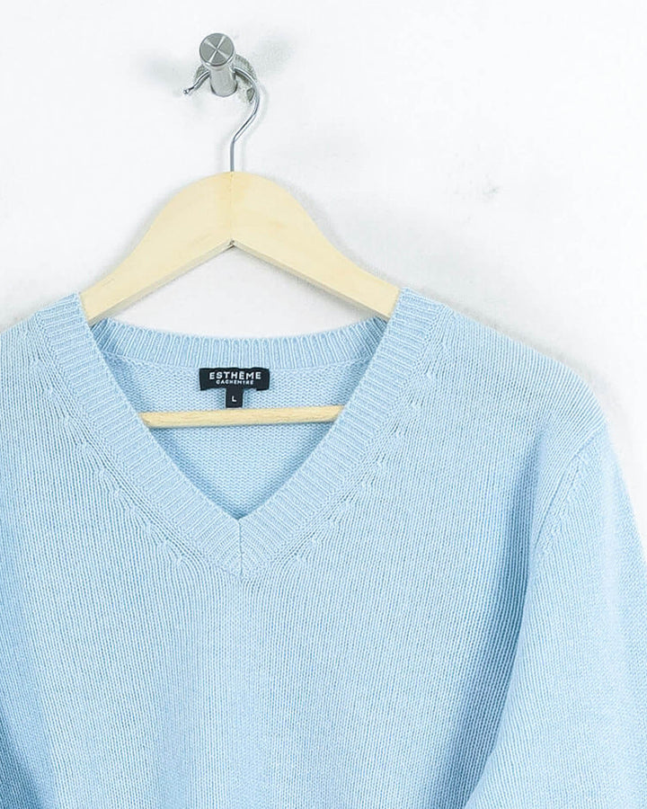 AUTRES COL V BLEU - Taille L (40)