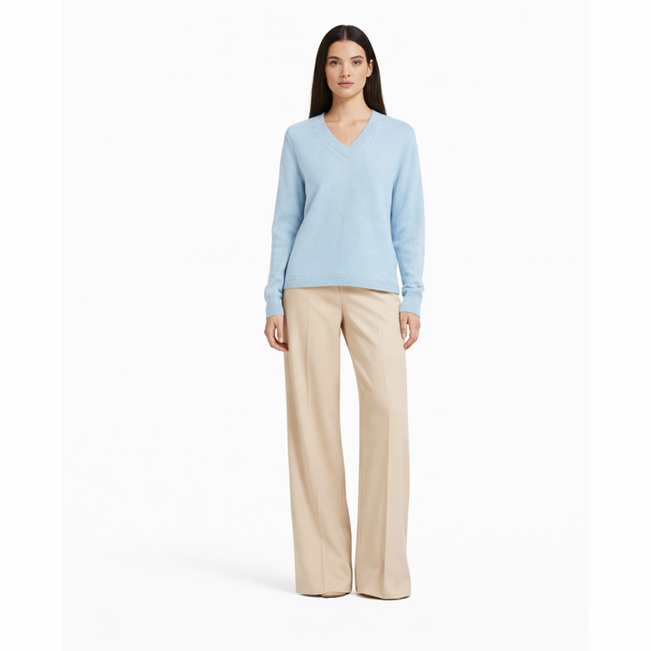 AUTRES COL V BLEU - Taille L (40)