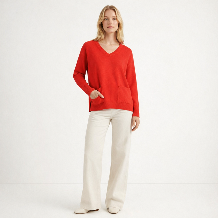 AUTRES COL V ROUGE - Taille S (36)
