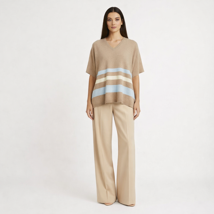 AUTRES COL V BEIGE - Taille M (38)