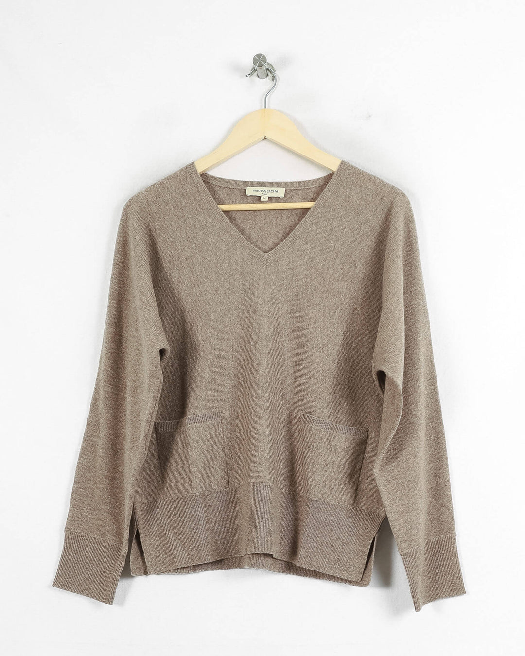 AUTRES COL V BEIGE - Taille M (38)