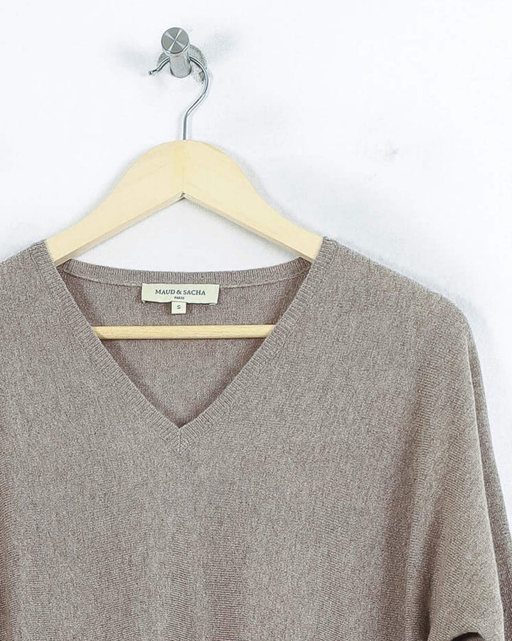 AUTRES COL V BEIGE - Taille S (36)
