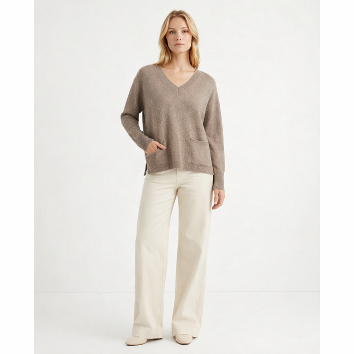 AUTRES COL V BEIGE - Taille S (36)