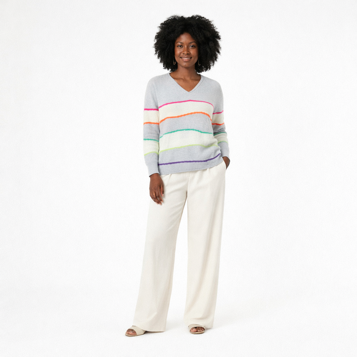 AUTRES COL V GRIS - Taille XS (34)