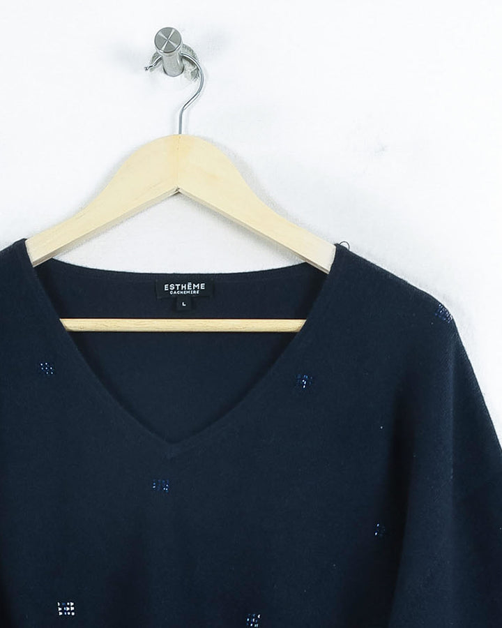 AUTRES COL V BLEU - Taille L (40)