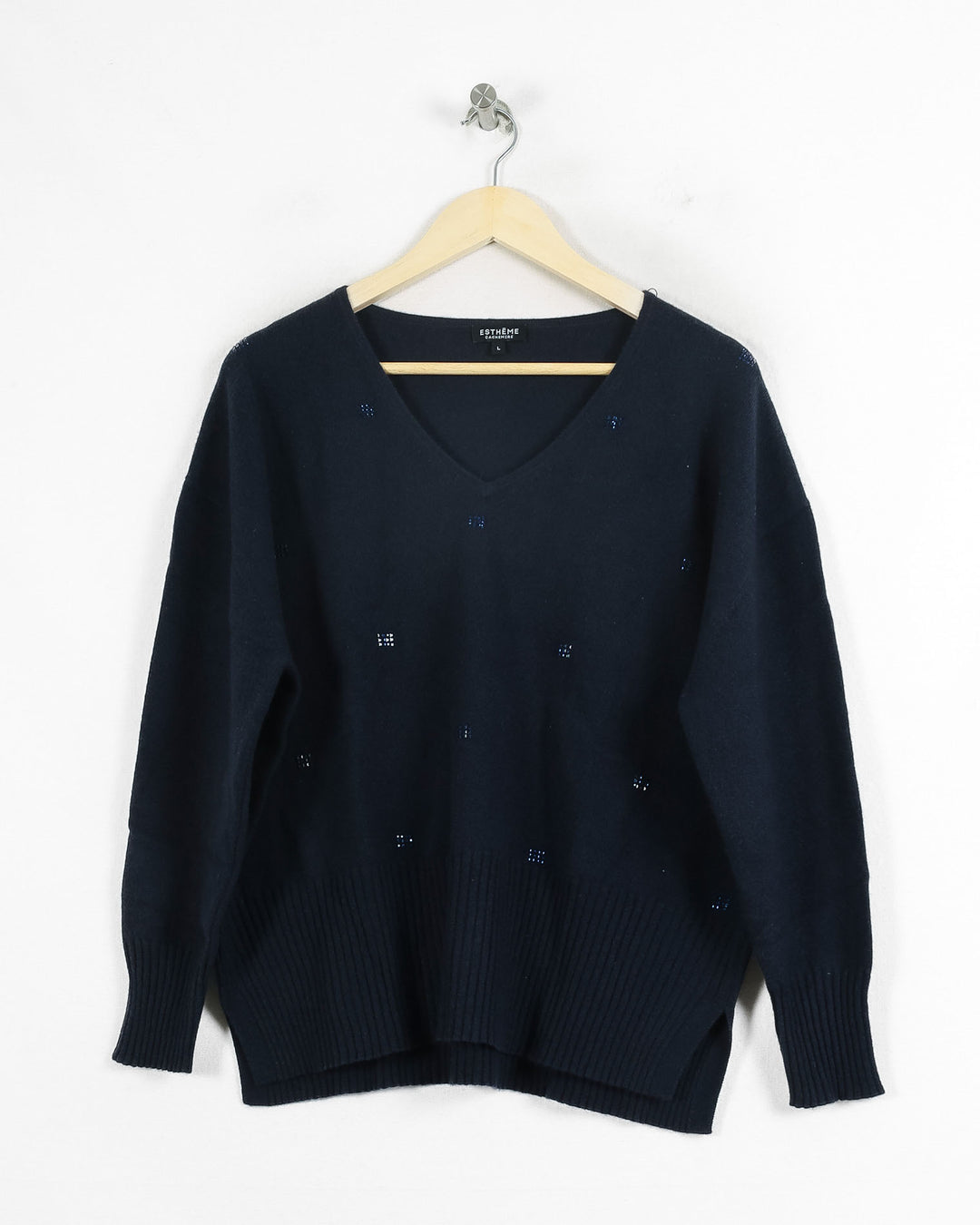 AUTRES COL V BLEU - Taille L (40)