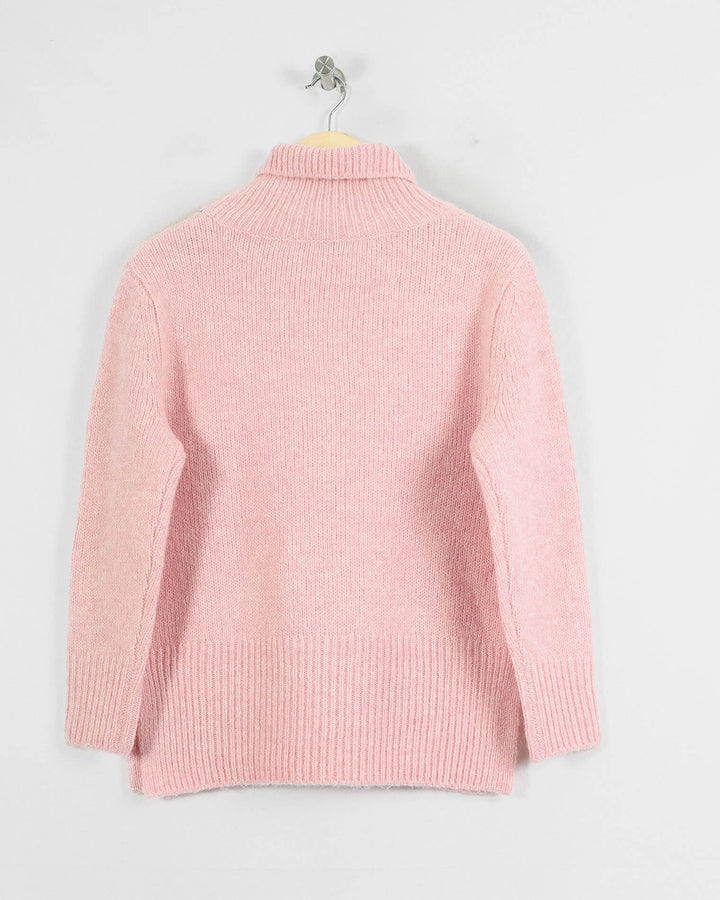AUTRES COL ROULÉ ROSE - Taille XS (34)