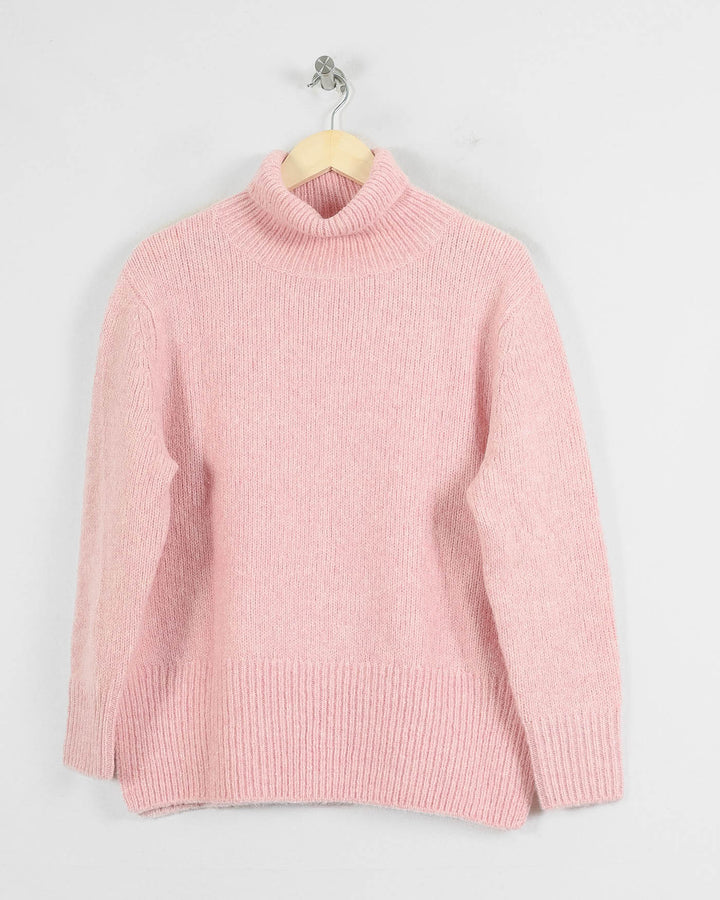 AUTRES COL ROULÉ ROSE - Taille M (38)