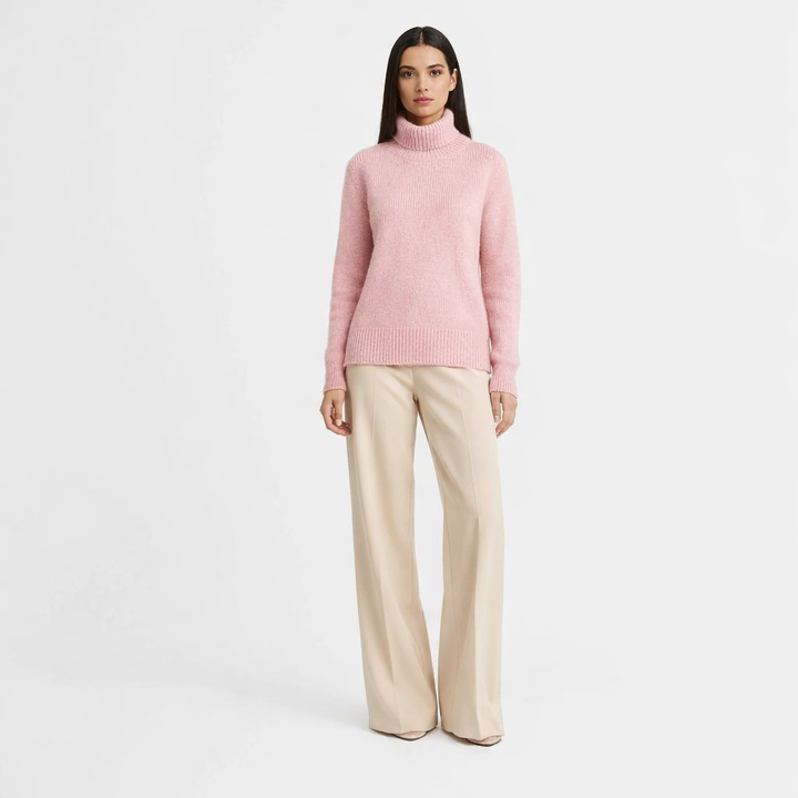 AUTRES COL ROULÉ ROSE - Taille M (38)