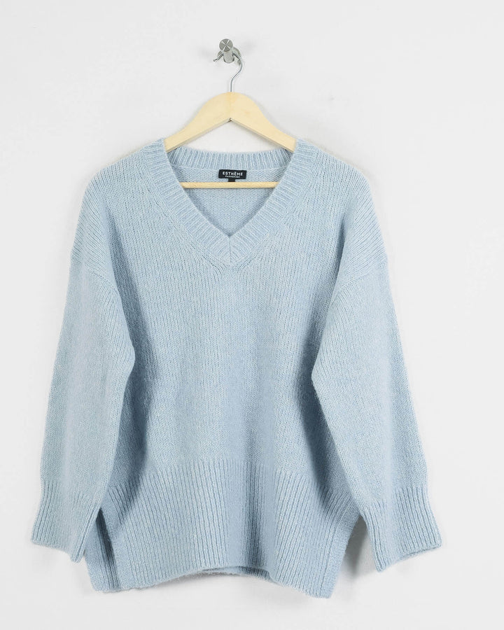 AUTRES COL V BLEU - Taille L (40)