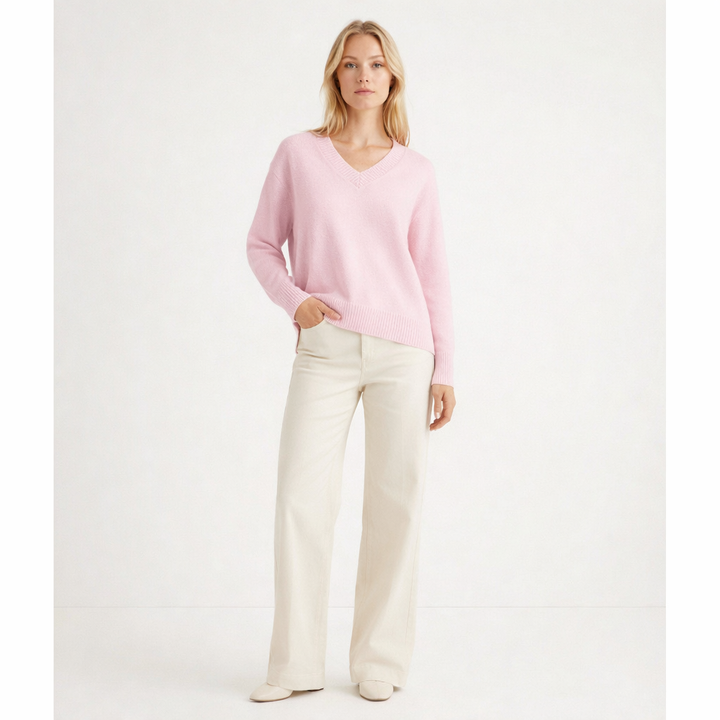 AUTRES COL V ROSE - Taille XXL (44)