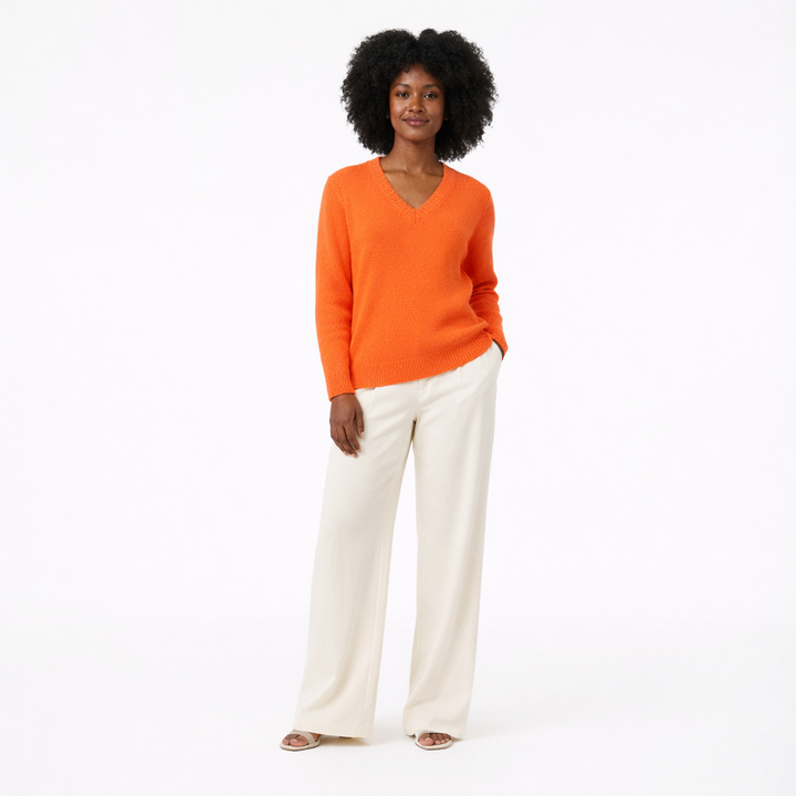 AUTRES COL V ORANGE - Taille XS (34)