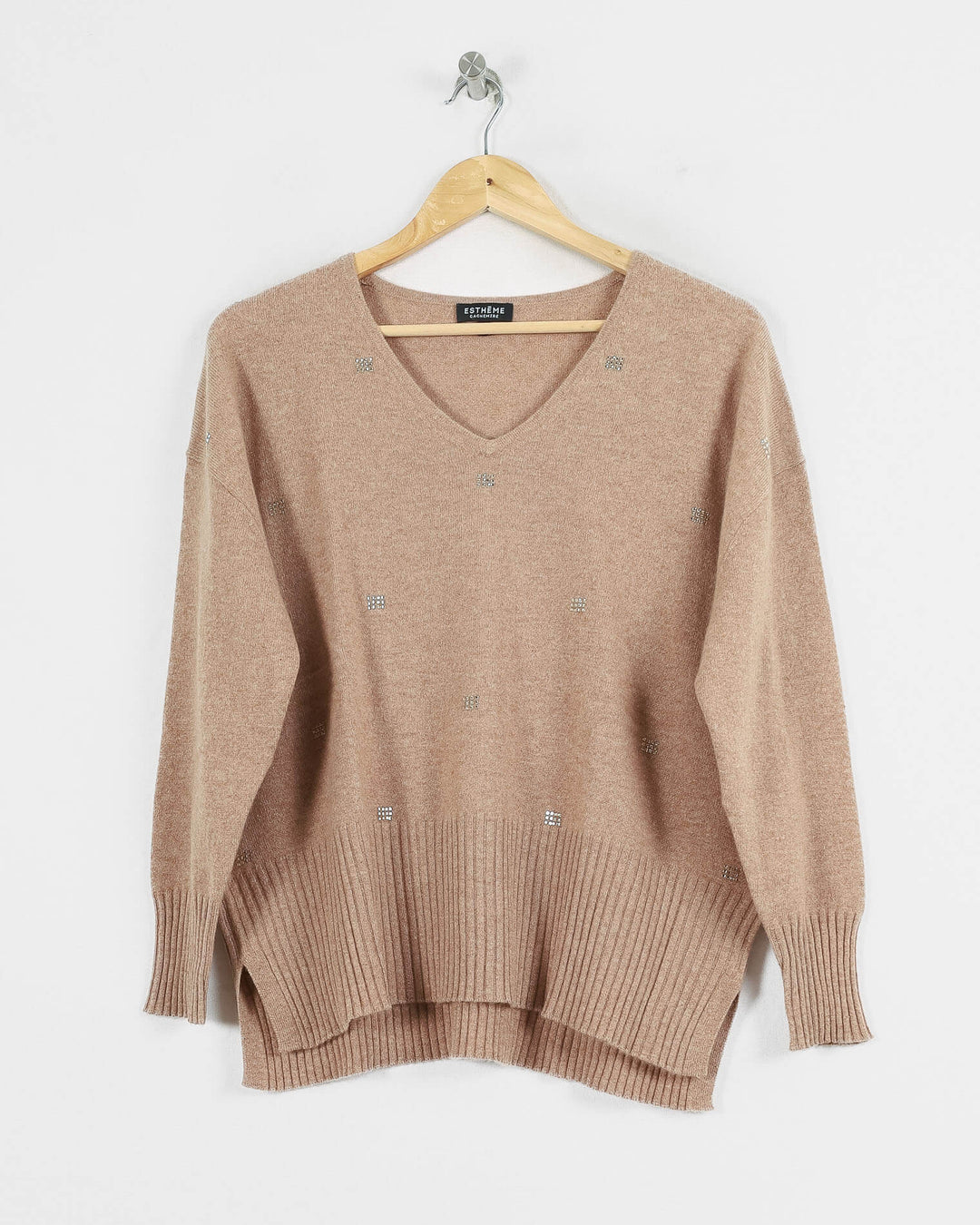 AUTRES COL V BEIGE - Taille M (38)