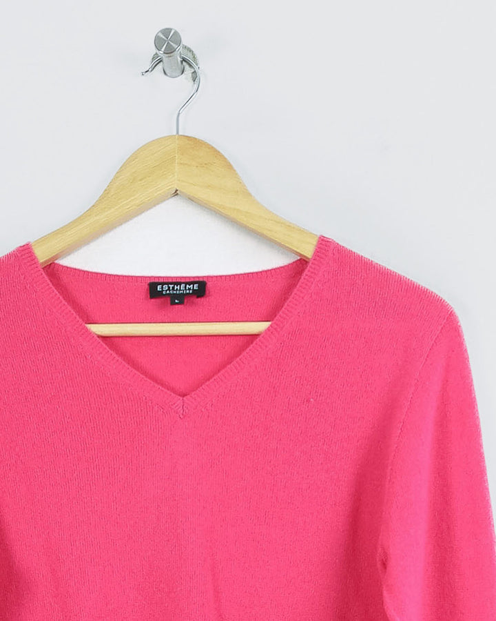 AUTRES COL V ROSE - Taille L (40)