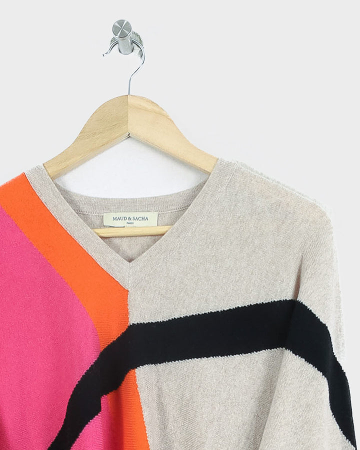 AUTRES COL V MOTIFS - Taille S (36)