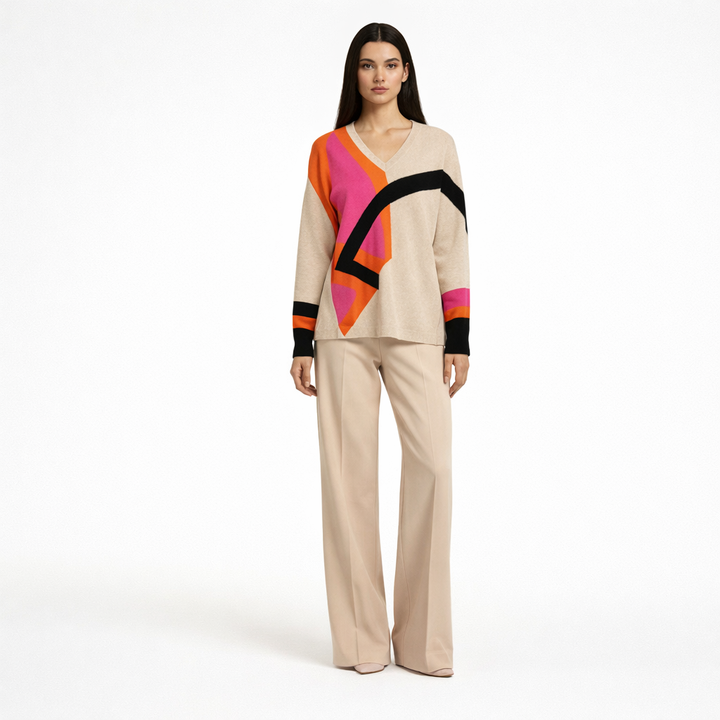 AUTRES COL V BEIGE - Taille S (36)