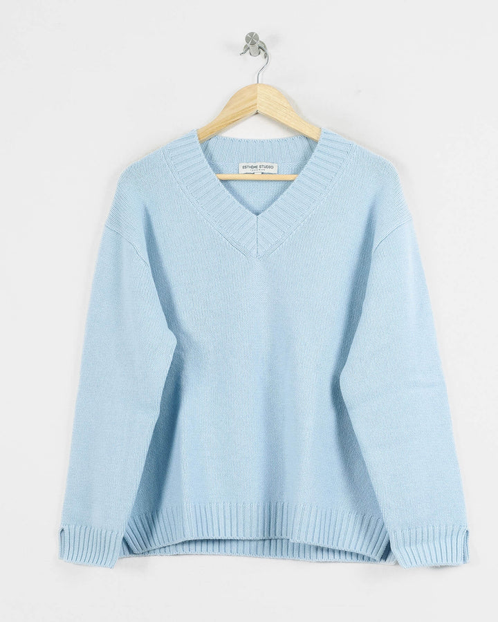 AUTRES COL V BLEU - Taille XL (42)