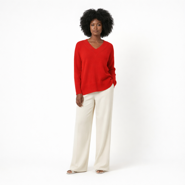 AUTRES COL V ROUGE - Taille L (40)