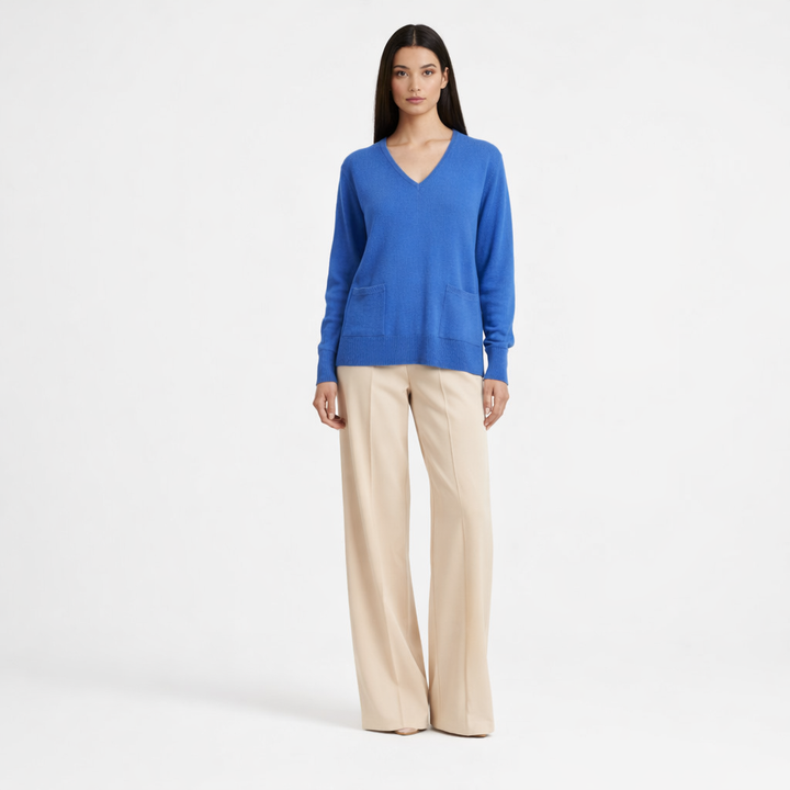 AUTRES COL V BLEU - Taille M (38)