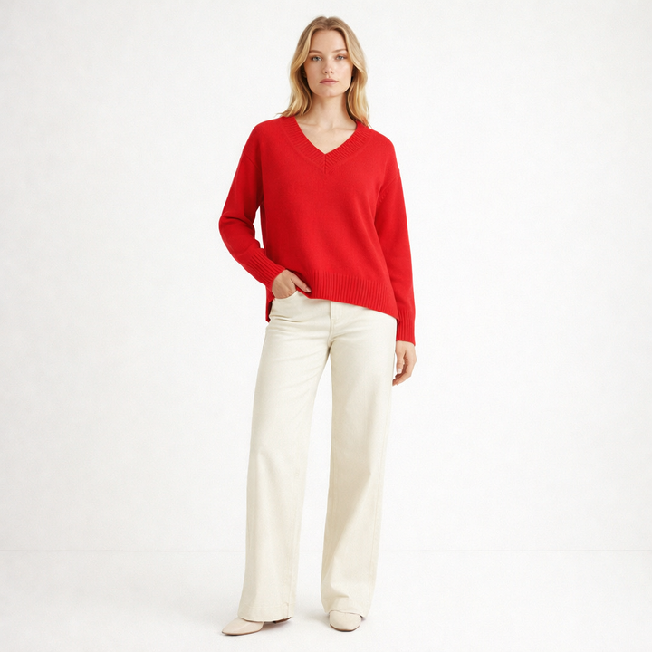 AUTRES COL V ROUGE - Taille S (36)