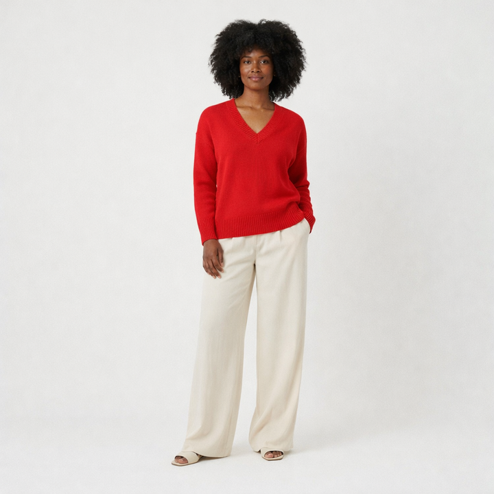 AUTRES COL V ROUGE - Taille M (38)
