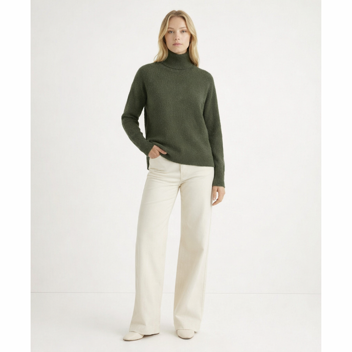 AUTRES COL ROULÉ VERT - Taille XL (42)