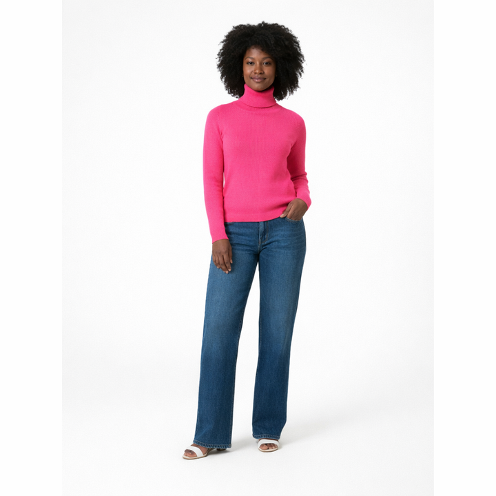 AUTRES COL ROULÉ ROSE - Taille S (36)