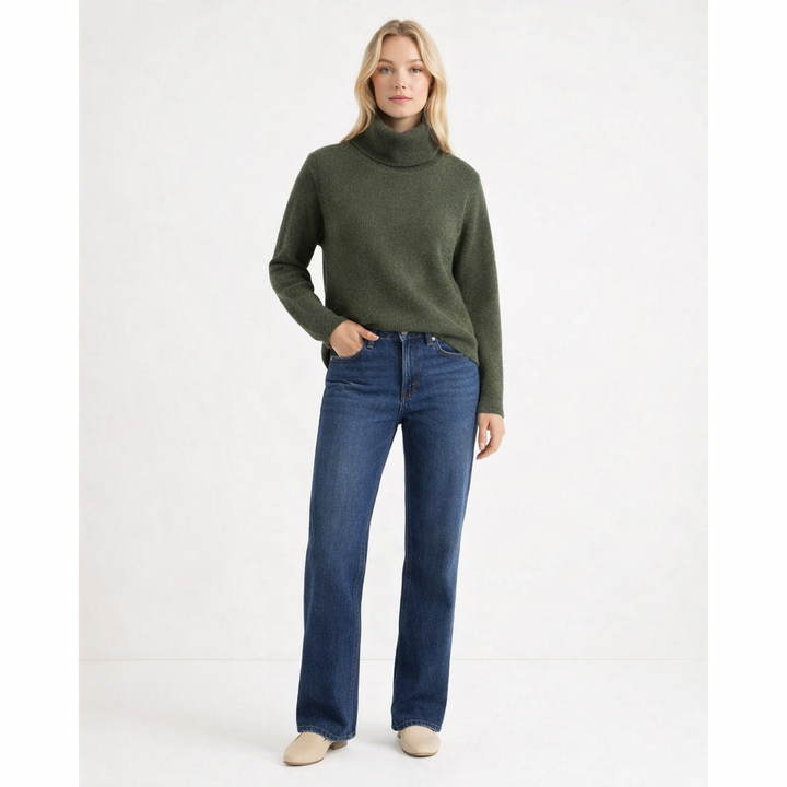 AUTRES COL ROULÉ VERT - Taille XL (42)