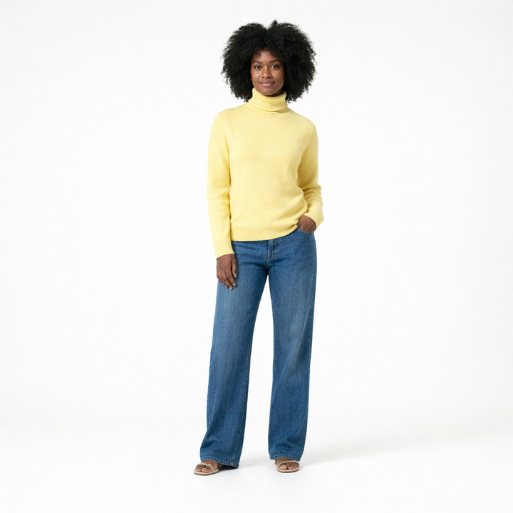 AUTRES COL ROULÉ JAUNE - Taille XL (42)