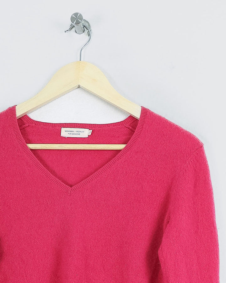 MONOPRIX COL V ROSE - Taille S (36)