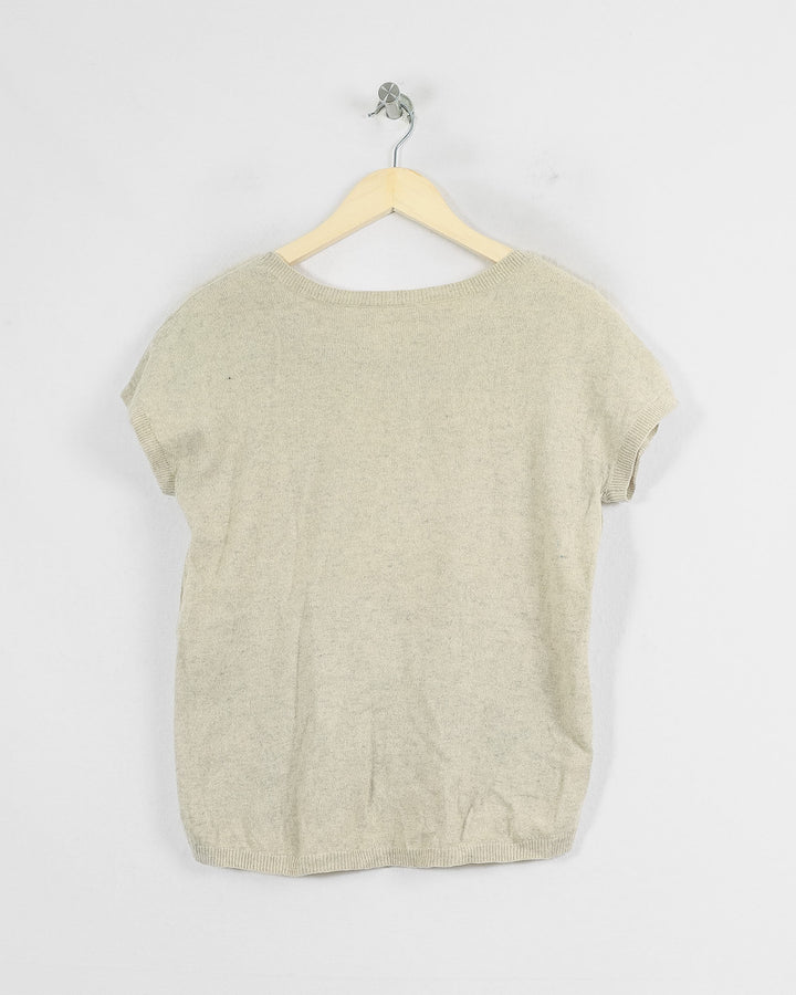 ZADIG & VOLTAIRE SANS MANCHE BEIGE - Taille L (40)