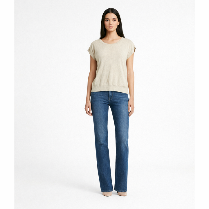 ZADIG & VOLTAIRE SANS MANCHE BEIGE - Taille L (40)