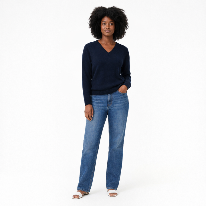 GALERIES LAFAYETTES COL V NOIR - Taille S (36)
