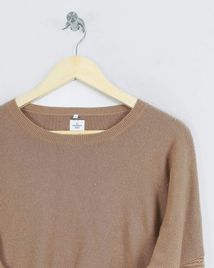 PRINTEMPS COL ROND MARON - Taille M (38)