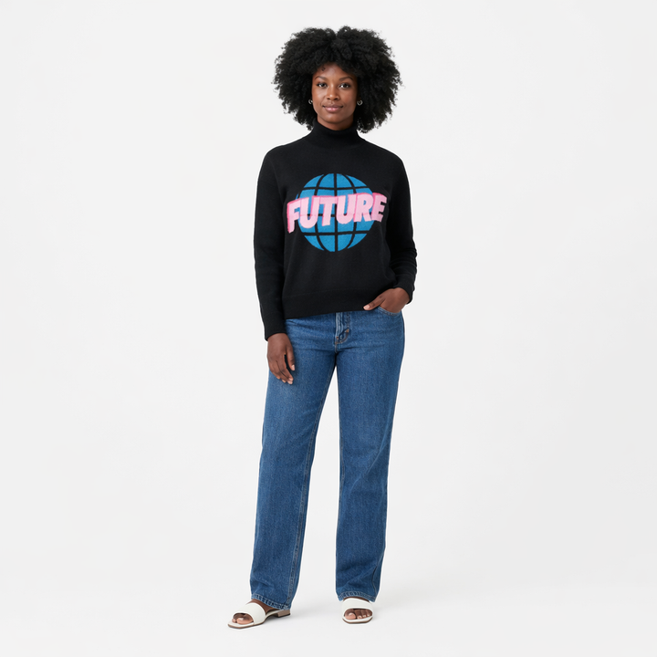 FROM FUTURE COL ROULÉ NOIR - Taille S (36)