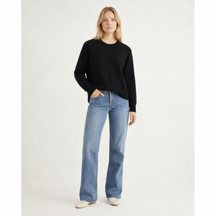 ERIC BOMPARD COL ROULÉ NOIR - Taille L (40)