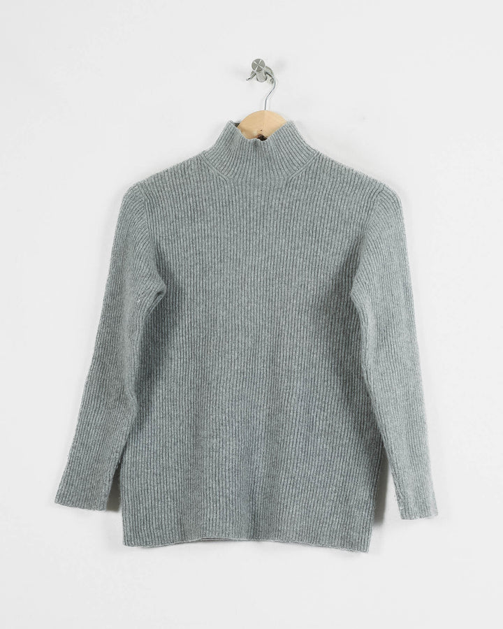 REPEAT COL ROULÉ GRIS - Taille S (36)
