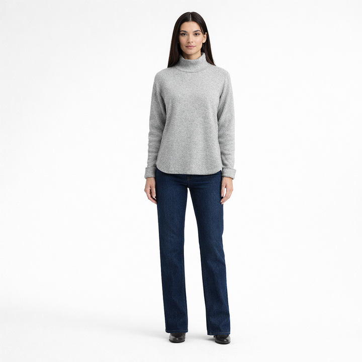 REPEAT COL ROND GRIS - Taille L (40)