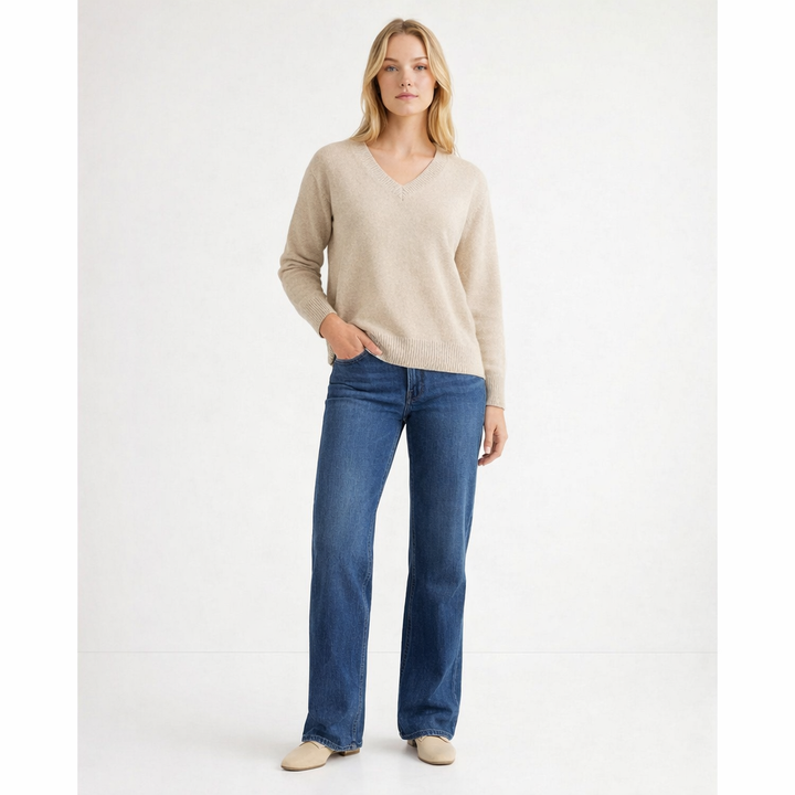 AUTRES COL V BEIGE - Taille XL (42)
