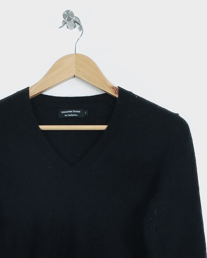 MONOPRIX COL V NOIR - Taille S (36)
