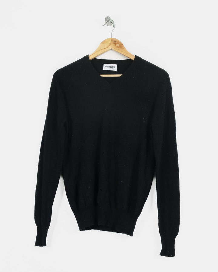 JUST CASHMERE COL V NOIR - Taille M (38)