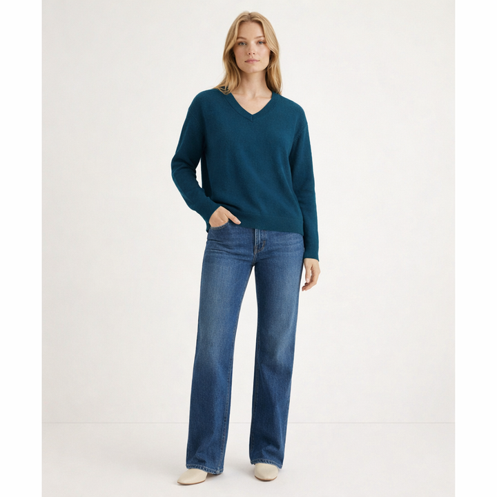 ERIC BOMPARD COL V BLEU - Taille S (36)