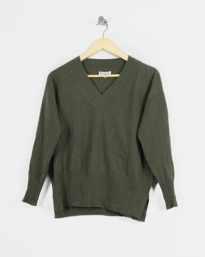AUTRES COL V KAKI - Taille XS (34)