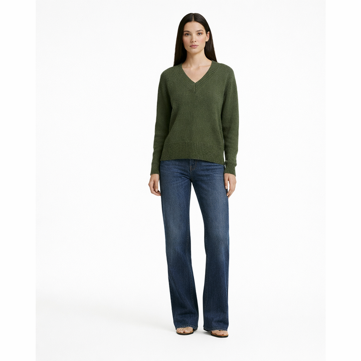 AUTRES COL V KAKI - Taille XS (34)