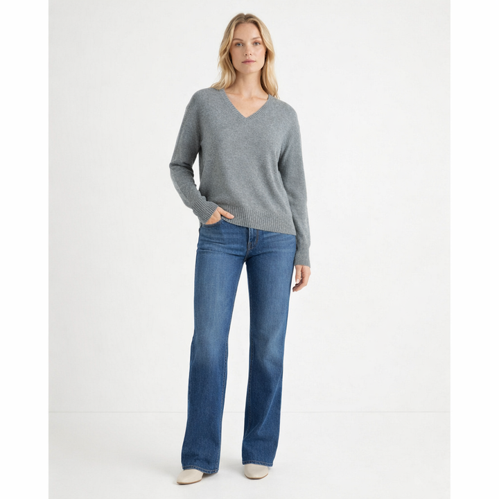 ERIC BOMPARD COL V GRIS - Taille S (36)