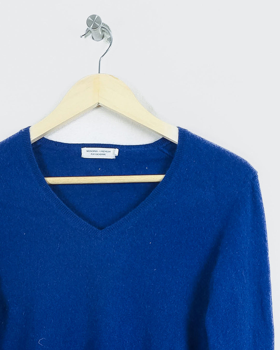 MONOPRIX COL V BLEU - Taille S (36)