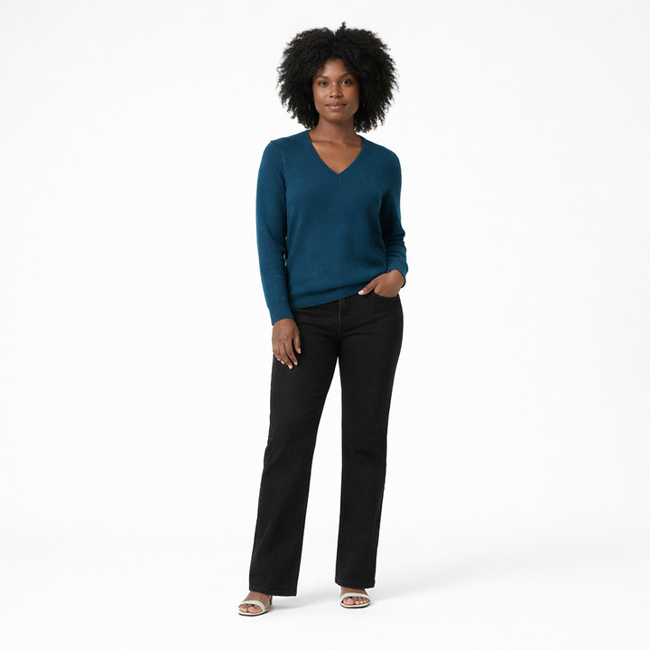 ERIC BOMPARD COL V BLEU - Taille S (36)