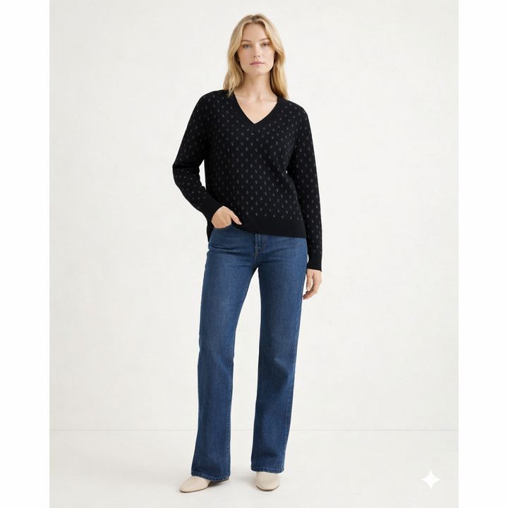ERIC BOMPARD COL V NOIR - Taille S (36)