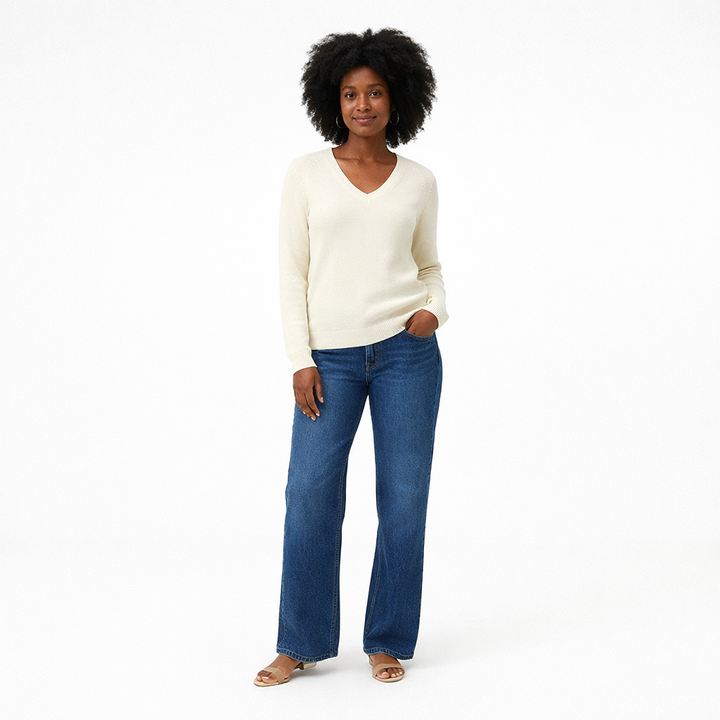 ERIC BOMPARD COL V BEIGE - Taille S (36)